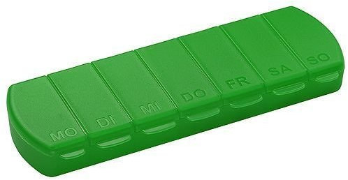 LBM-Shopping Pillendose 'Seven Days' mit 7 Fächern in grün