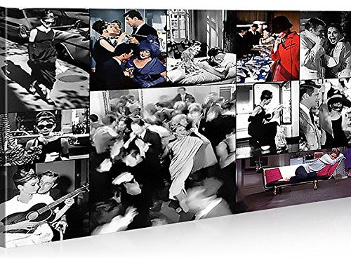 islandburner Bild Bilder auf Leinwand Audrey V7 Hepburn 1K XXL Poster Leinwandbild Wandbild art up your life ®