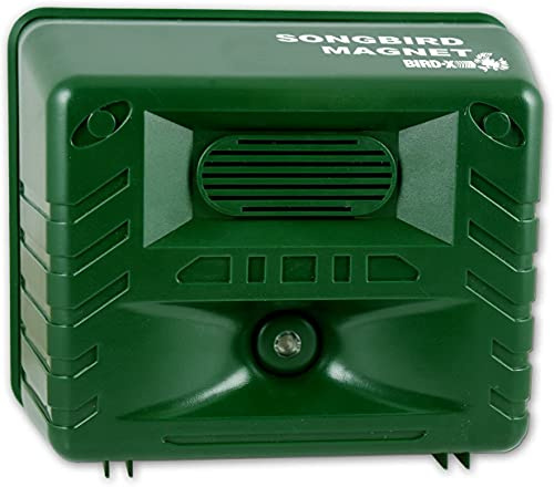 Bird-X Songbird Magnet Bird Caller Device, Digital Songs, 6.75 X 5.5 X 3.5