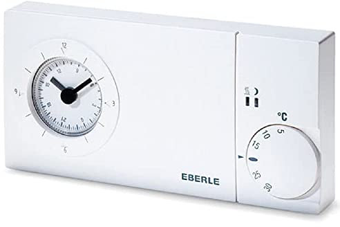 Eberle Controls 517270351100 Eberle Uhrenthermostat Easy 3 pt (Tagesprogramm/für Wandbefestigung, Regelung von Zentral, Warmwasserfußbodenheizung, Nachspeicher, Spannung AC 230 V 50/60 Hz)