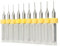 Forets pour circuit imprimé, Carbure PCB, outils CNC pour perçage de circuit imprimé, outils de travail du bois, forets pour imprimante 3D MakerBot, Kit de nettoyage, 0,4 mm - Lot de 10