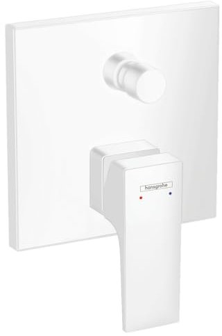 hansgrohe Wannenarmatur Metropol, Unterputz Einhebel-Wannenmischer, Mattweiß