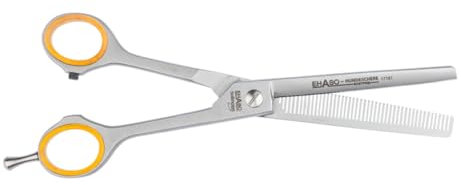 EHASO einseitige Modellierschere Rostfrei, 17cm mit 46er Zahnung