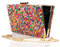 la monsita Bolso cartera de fiesta multicolor con cadena