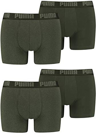 Puma 4 Pack Active Stretch Boxer Briefs Boxeur ajusté Homme (Lot de 4)