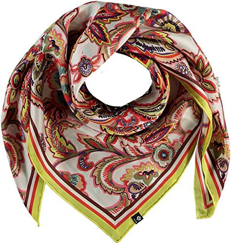 FRAAS Damen Seidentuch mit Paisley-Print locker & lässig Limone