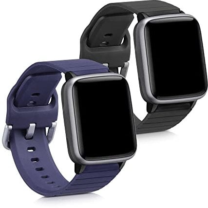 kwmobile Bracelet Compatible avec Willful Fitnesstracker/Smartwatch Bracelet - 2X Bracelet de Rechange en Silicone pour Fitness Tracker