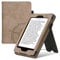 kwmobile Flip Hülle kompatibel mit Amazon Kindle Paperwhite - Cover Handschlaufe - Kompass Vintage Braun (für Modelle bis 2017)
