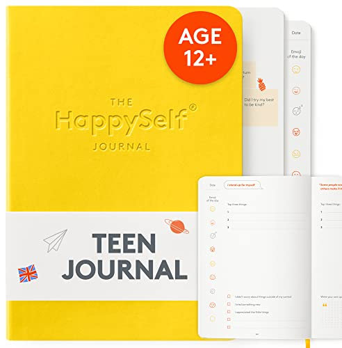 HappySelf The Teen Journal – Ein Tagebuch für Kinder ab 12 Jahren, um Glück und Achtsamkeit zu fördern, positive Gewohnheiten zu entwickeln und Angst zu reduzieren [Englische Ausgabe]