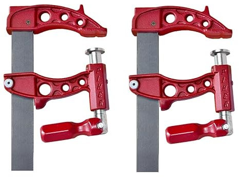 Piher Maxipress F - Juego de 2 abrazaderas de alto rendimiento, fuerza de sujeción de 1000 kg, rosca protegida, ideal para soldar (30 cm)