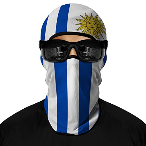 ShopINess Passamontagna Unisex Stile Bandiera Paesi Mondiale di Calcio (Uruguay)