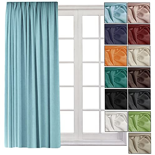Cleanlevel Verdunkelungsvorhang 140x245 cm – Vorhang Blickdicht mit Kräuselband – Vorhang Verdunkelung mit Hitzeschutz & Kälteschutz