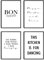 decomonkey | 4er Poster Set – set OHNE Bilderrahmen | Schwarz Weiß Sprüche | 4 x DIN A3 | Wohnzimmer Schlafzimmer Wandposter Blider Collage Modern Wanddeko Küche Kitchen Abstrakt Zitate Text