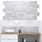 Deccart - 3D Wandpaneele Deckenplatten Deckenverkleidung Paneele PVC Wandverkleidung Wall Deko Panel Wand Panels Wandplatten Küche, Schlafzimmer, Wohnzimmer, Küchenrückwand | White Rock | 10 Stück