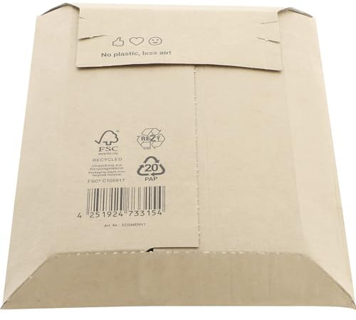 kaiserkraft | Versandtasche E-Commerce flow | aus Wellpappe | max Füllhöhe 70 mm | VE 30 Stk | LxB 289 x 226 mm