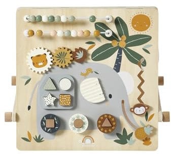 VERTBAUDETBaby Activity-Tafel TANSANIA aus Holz FSC®, wendbarweiß