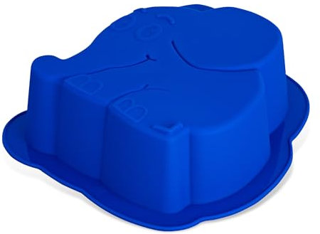 Dr. Oetker Stampo in silicone – Il dolce elefante della spedizione con il topo come incantevole creazione, stampo per torte lavabile in lavastoviglie con proprietà antiaderenti, 18,5 x 20,5 x 6,5 cm