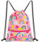 WAWSAM Regenbogen Turnbeutel mit Kordelzug für Kinder - Sportbeutel Wasserdichter Tasche mit Kordelzug Mädchen Turnbeutel Schwimmen Gym Tunnelzug Rucksack für Kinder Sporttasche Mädchen Geschenke