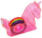 Hibucuo Klebebandabroller für den Schreibtisch, niedlicher Einhorn-Klebebandabroller, rosa Mini-Klebebandspender mit Regenbogen-Nachfüllband, Washi-Tape-Abroller für Kinder, Schule, Büro,