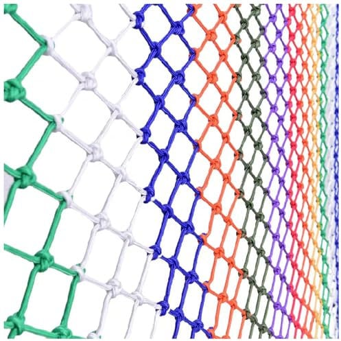 Playground Rope Net Protective Balcony Stairway Safety Net Colourful Nylon Ceiling Wall Decoration Netting Cargo Net Garden Fence Net(Size:1 * 2m(3 * 7ft),Color:Colourful)