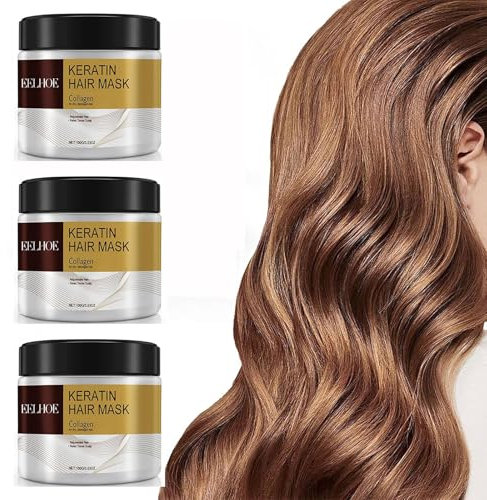 Collagen Hair Treatment, collagen hair mask, collagen haarmaske, Deep Repair Conditioning Argan Oil Collagen- Essence for Dry Damaged Hair 100ML