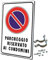 Divieto di sosta, Parcheggio riservato, cartello stradale, per uso esterno, resistente alle intemperie, in ferro, 40x60 cm, insegna stradale, proprietà privata, negozio, ristorante, parcheggio