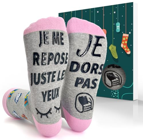 iZoeL Cadeau Homme Cadeau Femme 37-44 Chaussettes Homme Femme Cadeau Saint-Valentin Chocolate Petit Amie Mari Épouse Maman Petite Amie Fils Fille Chaussette Fantaisie Si Tu Vois Ça, Apporte Moi Cadeau