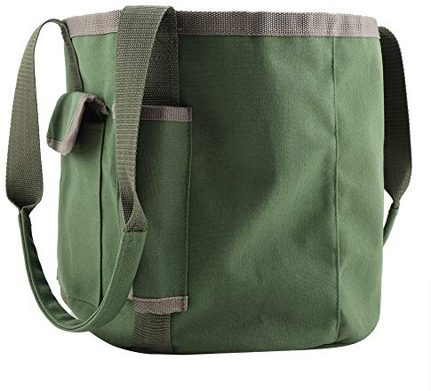Bucket Tool Organizer, Portable Canvas Bucket Boss Tool Pouch Gardening Bucket Paint Tools Bag Welding Bag Fishing Bucket for Outdoor Gardening