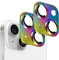 Kucheed 2PCS Camera Lens Protector for iPhone 13/iPhone 13 Mini, One-Piece Metal Aluminum with 3D Texture Designed Decoration, Anti-Scratch Full Protection Back Camera Cover