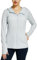 WILLIT Damen Laufjacke Sportjacke Langarm Sonnenschutz Hoodie UV Shirts Laufshirt UPF 50 Leichte Jacke Yoga Fitness Sport Wandern mit Taschen Weiß L