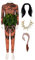 Bauxhie Erwachsene Männer Maui Tattoo Kostüm Shirt Tops Ozean Thema Kostüm Perücke Halskette Halloween Cosplay Prop (Style 3, XS)