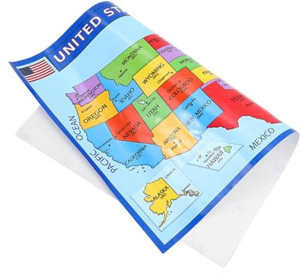 SEWACC 2st Karte Der Vereinigten Staaten Hängt Erdkunde Zustand Revision Karten Weltkarte Plakat Der Vereinigten Staaten Bildungsposter Wandkarte Karte Von Amerika Amerika-karte Uv-papier