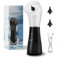 Electric Ear Wax Removal, VINIPO Ear Cleaner with Dual Water Tank Rechargeable Earwax Removal Kit Sewage System and 4 Clean Mode Ear Flushing Kit -White and Black