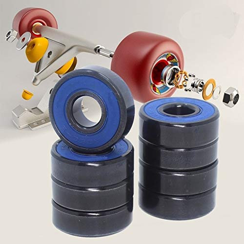 Generisch ABEC9 608 2RS Inline-Skate Radlager 608 RS Anti Rust Skateboard Kugellager 608RS Red Sealed Welle Small Size Bearing 8x22x7 mm Skate-Teile(608RS A9 Red 8PCS)