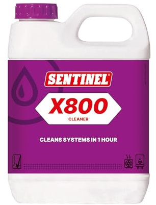 LavaTap – Sentinel X800 Central Heating Cleaner – 1 Litre Sludge Remover for Radiators and Boilers, Rapid 1H Radiator Cleaner, Power Flush Alternative & Restores Heating Efficiency