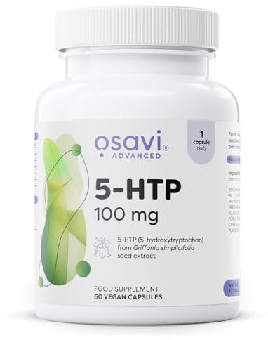Osavi 5-HTP 100 mg – 60 Vegan Capsules | Griffonia simplicifolia Seed Extract | Standardised to 30% 5-Hydroxytryptophan | Natural Precursor to Serotonin | Clean Label