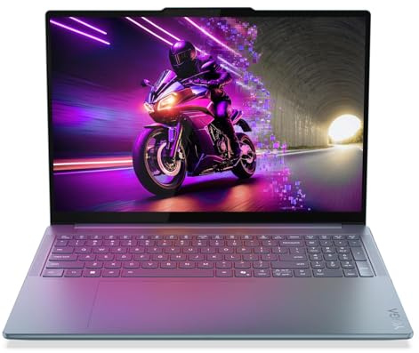 Lenovo Yoga Pro 9 16 Laptop (Intel Ultra 9 285H 16-Core CPU | NVIDIA GeForce RTX 5060 | 32GB DDR5-8400MHz RAM | 1TB M.2 NVMe SSD | 3.2K OLED 120Hz 1000-Nits | Windows 11 Pro) - Tidal Teal
