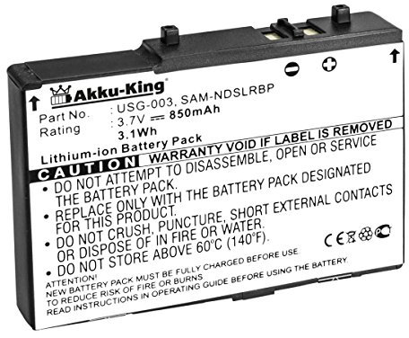 Akku-King Akku kompatibel mit Nintendo USG-003 - Li-Ion 850mAh - für DS Lite