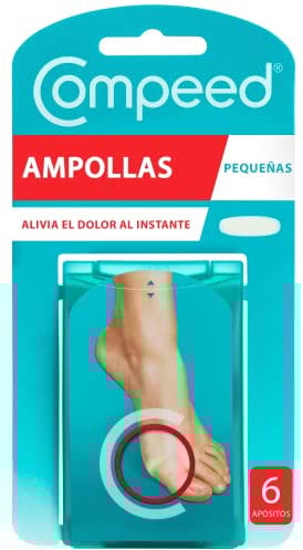 COMPEED Ampollas Pequeñas, Apósitos Hidrocoloides Contra Rozaduras, Pack 6 uds.