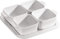 STAUB 40511-586 Vorspeisen-Set, Weiß, Keramik, Kleines Teller-Set, 18,7 x 18,7 cm, Vorspeisen-Set