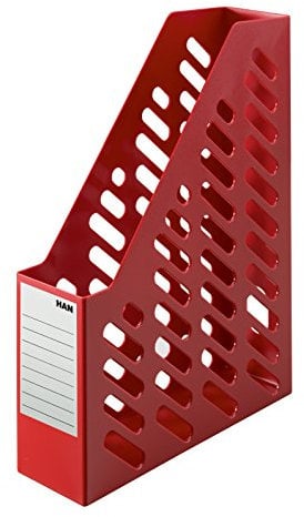 HAN Stehsammler KLASSIK - 2 STÜCK, moderner Stehsammler im zeitgemäßen Design. Funktional, hochwertig und schick bis Format DIN A4/C4, rot, 1600-17