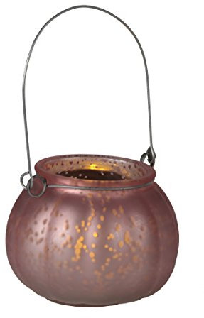Star 062 – 82 Jara Laterne mit LED Kerze Glas/Kunststoff Kupfer 10 x 8,5 cm