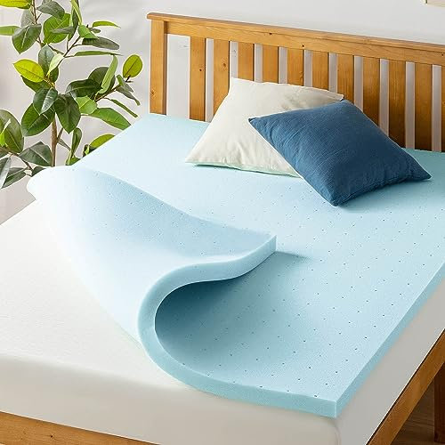 Best Price Mattress Colchón de Espuma viscoelástica de 3,81 cm con Almohadilla de refrigeración para colchón