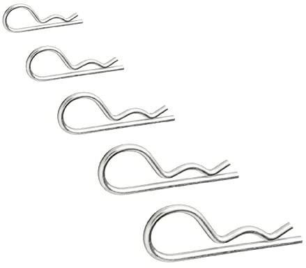 2 x R Clips 4 x 75mm for Securing Clevis Retaining Pins,