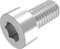 SECCARO Vis cylindriques M5 x 10 mm inox V2A VA A2, DIN 912 / ISO 4762, six pans creux, filetage complet, 20 pièces