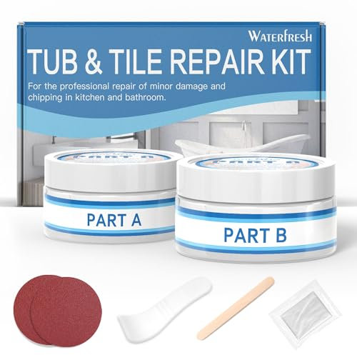 Reparaturset für Wanne und Fliesen, 2-teilig, Weiß
