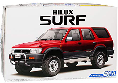 Aoshima T*o*y*o*t*a Hilux Surf 4 Runner Pick-Up Rot 6. Generation 1997-2005 Kit Bausatz 1/24 Modell Auto