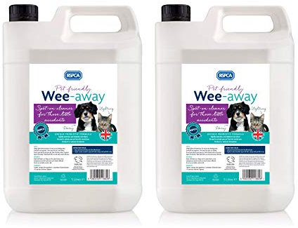 RSPCA Wee Away Pet Friendly Stain and Odour remover 2 x 5L bottles