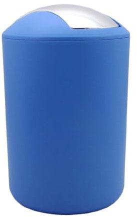 BM 4450 Pattumiera Bagno Basculante Cestino Spazzatura Bidoncino Bagno 3L Blu, Diversi Colori a Scelta, Realizzata in Polipropilene