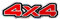 4R Quattroerre.it 14113 3D Sticker 4x4
